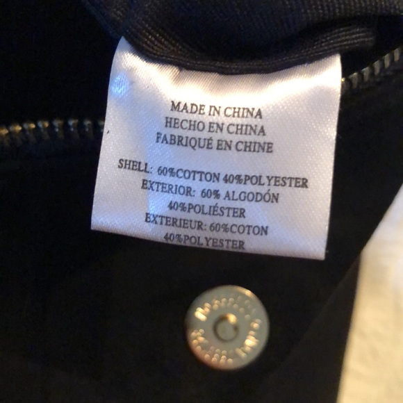 Street Level Faux Suede Fringe detailed folding large clutch, gold-tone zipper - Picture 7 of 9